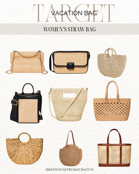 Target fashion, target women’s bag, vacation bag, straw bag 

#LTKstyletip #LTKSeasonal #LTKtravel