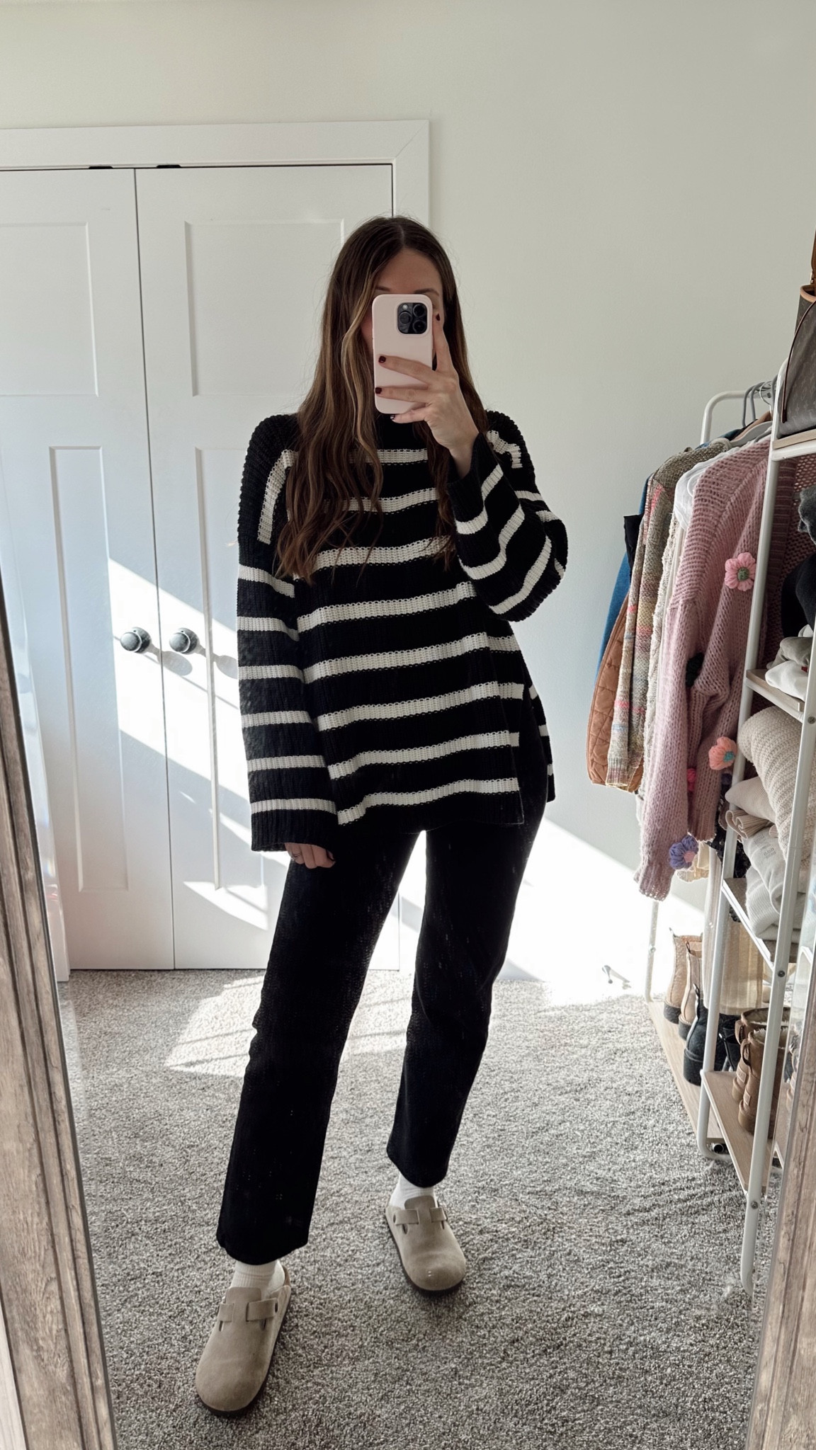 Sweater is old but linked similar!
Jeans are so comfy, got them postpartum with Liv & so happy I get to wear them again this time around, love the fit & style 

Fall outfit
Winter outfit
Postpartum
Birkenstock Boston 

#LTKSeasonal
