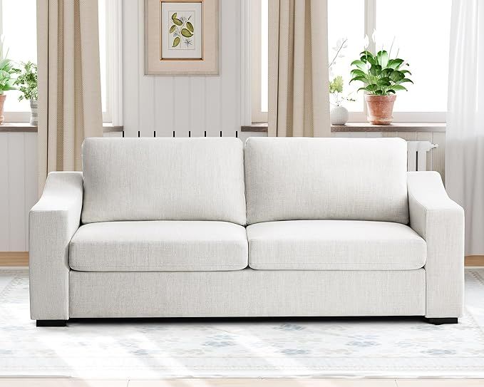 85" W Loveseat Sofa for Living Room,Removable Sofa Cushion and Detachable Sofa Cover,Deep Seat So... | Amazon (US)