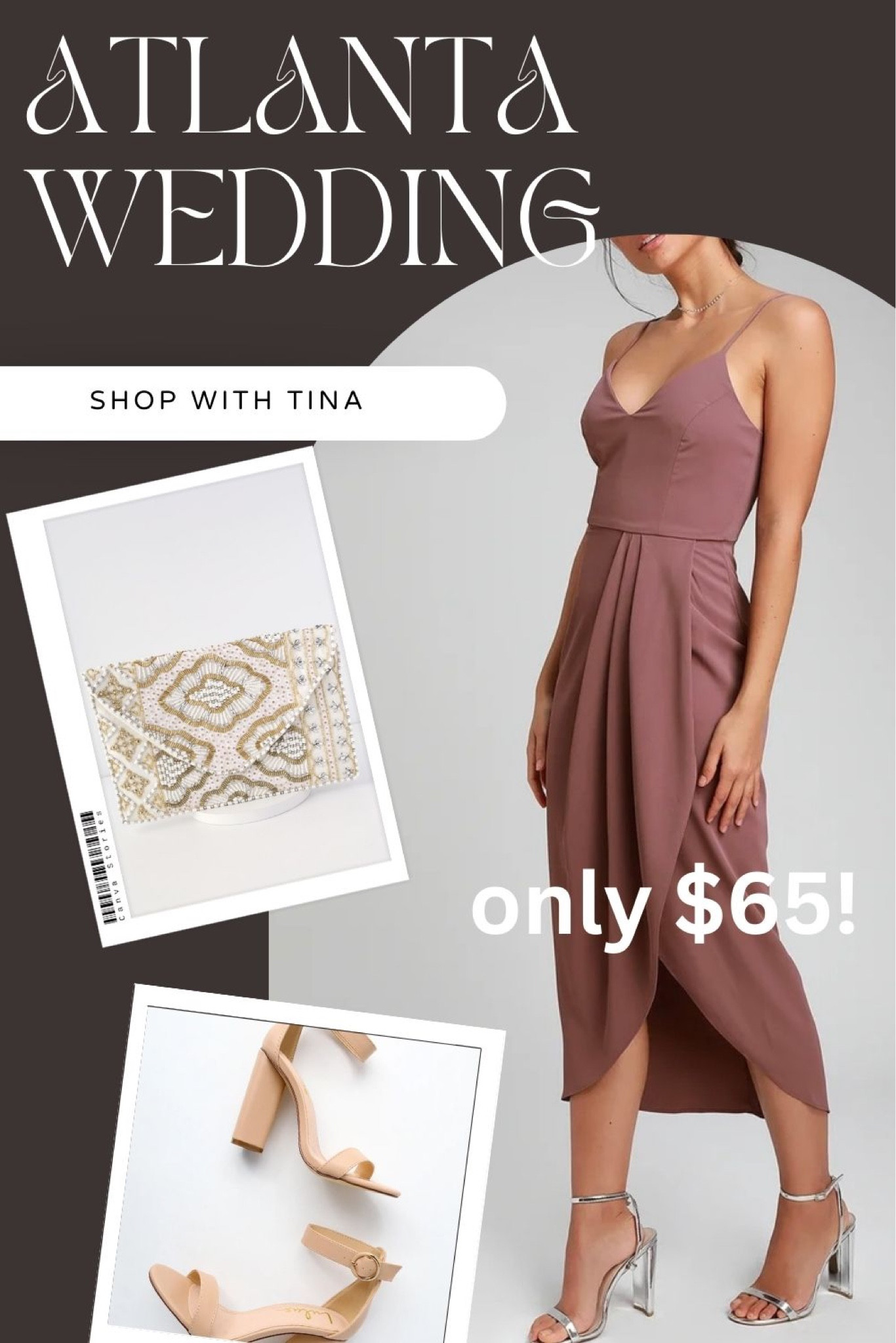 This mauve wedding guest dress is perfect for wearing to a wedding in Atlanta!

#LTKwedding #LTKunder100 #LTKFind