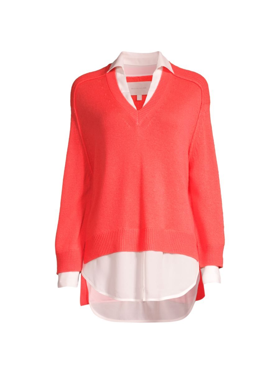 Brochu Walker Wool-Cashmere Layered Sweater | Saks Fifth Avenue