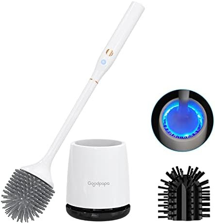Toilet Scrubber, Silicone Toilet Brushes for Bathroom with Holder, Toilet Brush Cleaner Set with ... | Amazon (US)
