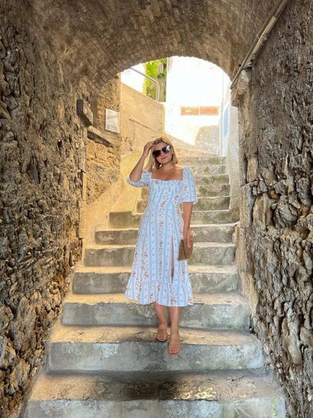 I love this dress so much I own it in 2 colors! I am usually a size 2 in their linen dresses and that it what I have in this one. It has some smocking in the back for an easier fit than some of the others. In sale in a white print and solid navy!

#LTKsalealert #LTKparties #LTKstyletip