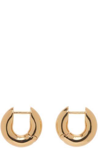 ANINE BING - Gold Small Bold Link Earrings | SSENSE