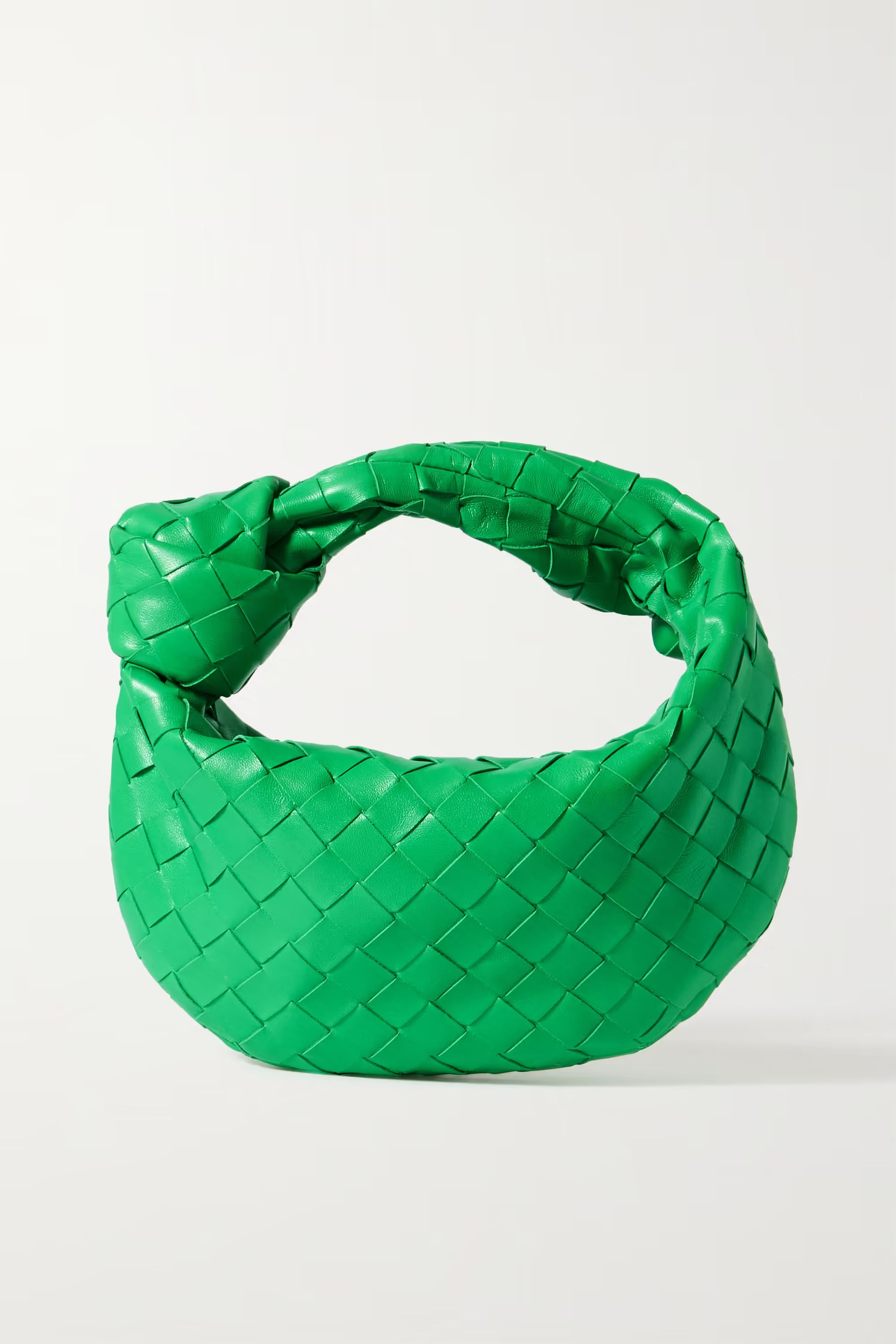 Green Jodie mini knotted intrecciato leather tote | BOTTEGA VENETA | NET-A-PORTER | NET-A-PORTER (US)