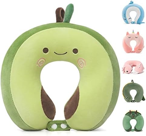 Niuniu Daddy Kids Travel Pillow Road Trip Essentials for 3-8 Y/O-Soft Memory Foam Kids Neck Pillow f | Amazon (US)