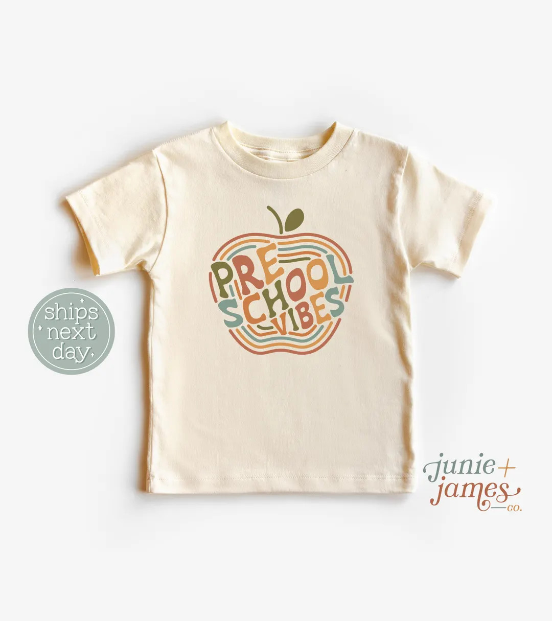 Preschool Vibes Toddler Shirt - Back to School Retro Preschool Toddler Tee - Retro Preschool Appl... | Etsy (US)