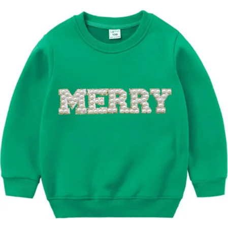 Lola + The Boys | Women's Merry Pearl Sweatshirt (Green, Size Small) | Maisonette | Maisonette