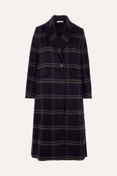 Shadow checked wool-blend coat | NET-A-PORTER (US)