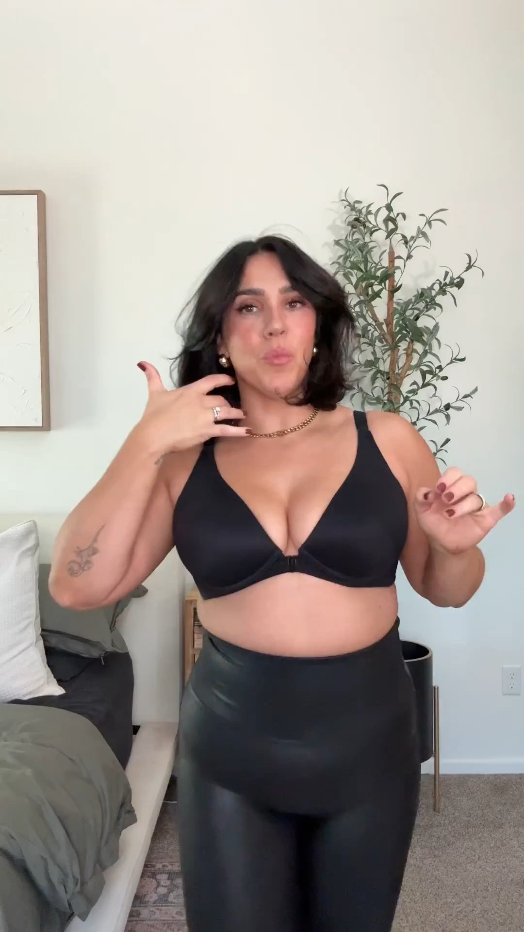 Spanx faux leather leggings are on sale for almost 50% off! I size up to a large to prevent rolling as they are snug and smooth everything out. Perfect for date night or everyday wear, so comfy! 

Valentine's Day outfit, date night comfy, comfy but cute, midsize, size 10



#LTKStyleTip #LTKSaleAlert #LTKMidsize