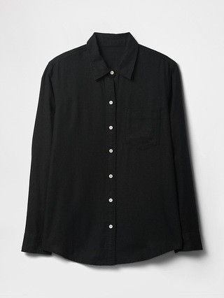 Linen-Blend Easy Shirt | Gap Factory