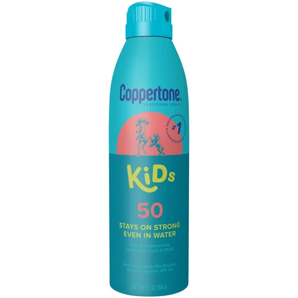 Coppertone Kids Sunscreen Spray, SPF 50 Spray Sunscreen for Kids, 5.5 Oz | Walmart (US)