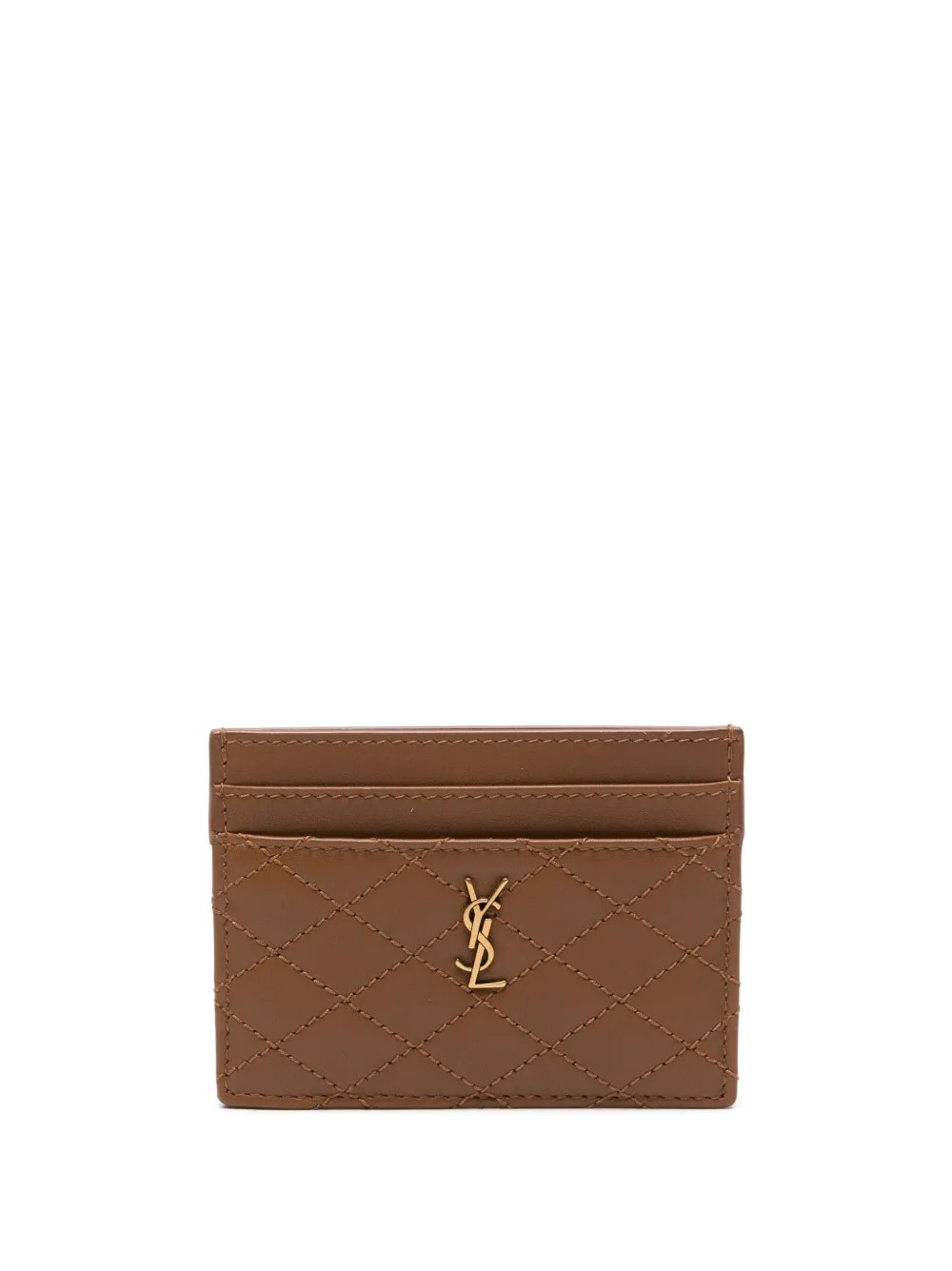 Saint Laurent Quilted Leather Cardholder - Farfetch | Farfetch Global