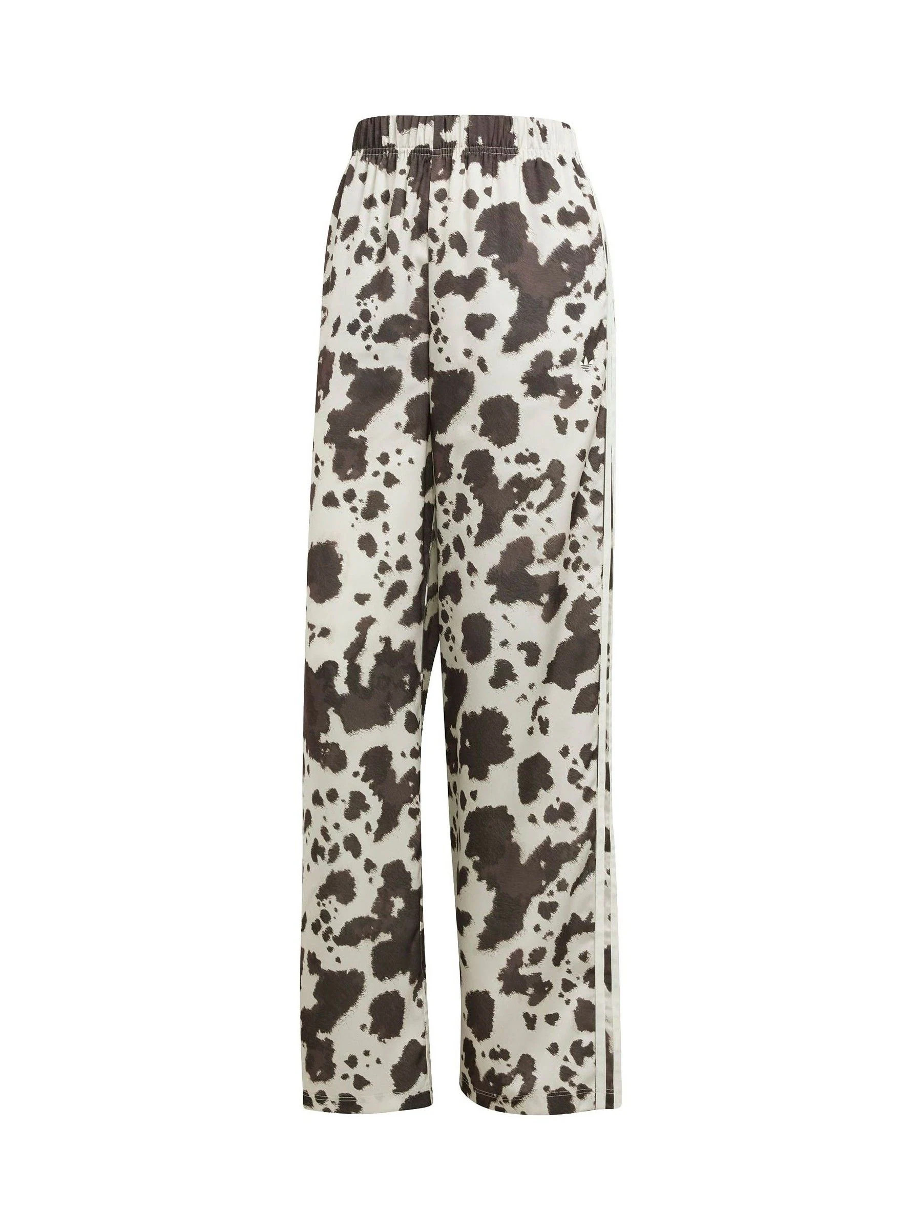 adidas originals adidas Originals Animal Cow Print Satin Wide Leg Trousers | Next US
