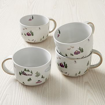 Holiday Skiers Mug | West Elm (US)