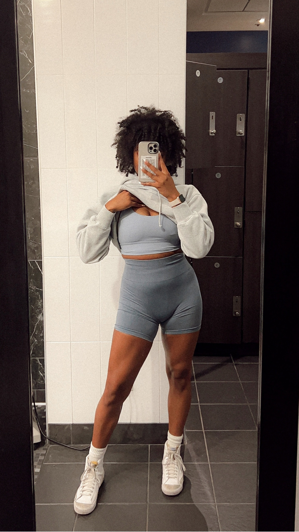 blue monochrome workout set. 

chambray sports bra from lululemon
shorts from target 


#LTKfit