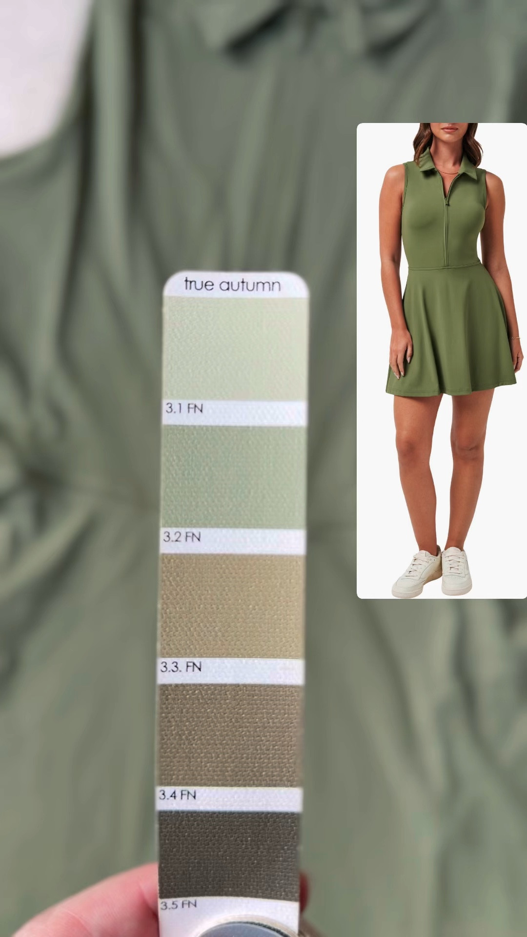 Nordstrom Travis Matthew zip golf active dress, fit and flare, a line, waist define, tennis, mom style, house of colour autumn, true autumn, soft autumn, dark autumn, warm autumn, hocautumn, color analysis, olive green, light olive, dark olive, midsize

#LTKMidsize #LTKFindsUnder100 #LTKActive