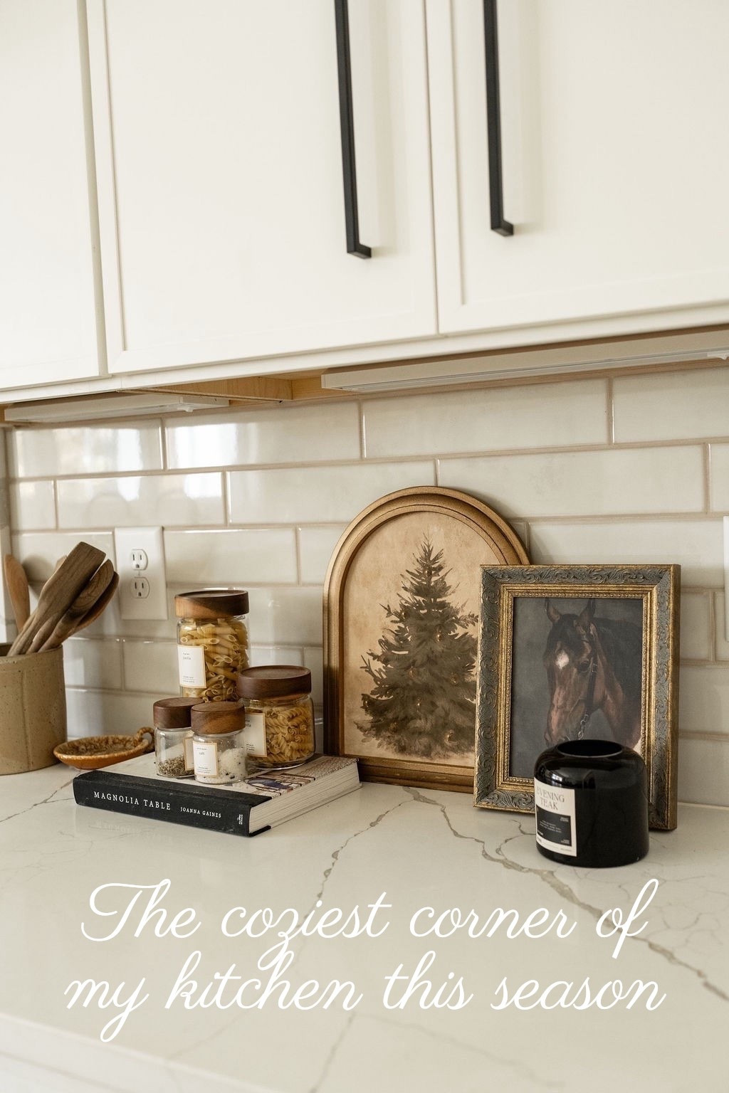 Holiday kitchen styling doesn’t have to be loud to make an impact 🤍🎄✨
I’m loving these subtle Modern Classic touches — neutral Christmas art, warm wood accents, glass jars, curated cookbooks, and cozy countertop details. It’s simple, intentional, and brings the perfect amount of festive charm without overwhelming your space.

#porcheandco #modernclassic #holidaydecor #christmaskitchen #kitchendecorideas #neutralchristmas #kitchenstyling #decorinspo #holidayhome #cozyhomevibes #christmasdetails #interiordesign #onlinedesign #virtualdesign #ltkhome #ltkholiday #ltksalealert #kitchencounterdecor

Do you want to bring our dreamy Modern Classic style interior design into your own home? 🏡 You’re in luck! Reserve our Online Interior Design packages today -> https://porcheandco.com/edesign ✨ We can’t wait to work with you & design your home with #porcheandco


#LTKSeasonal #LTKHome #LTKHoliday