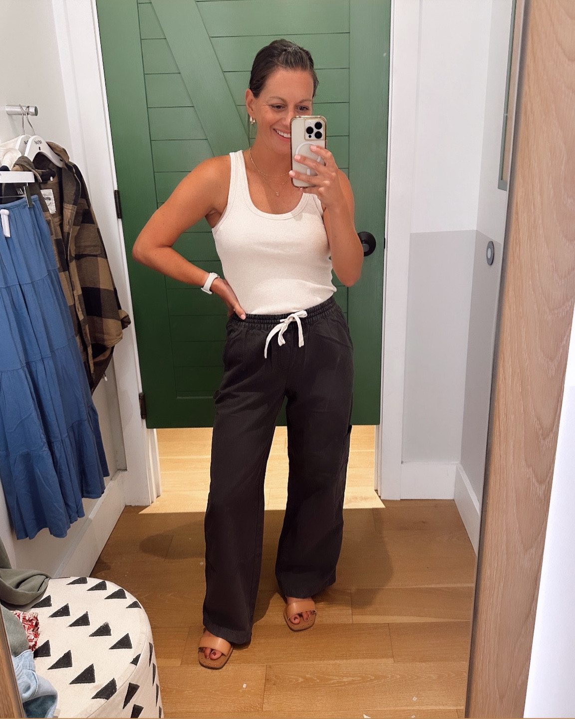 These Aerie cargo pants were my favorite among the Aerie new arrivals! They run big - I’m in the xs but they are so comfortable and fit so well! Tank runs true to size.



#LTKFindsUnder50 #LTKOver40 #LTKSaleAlert