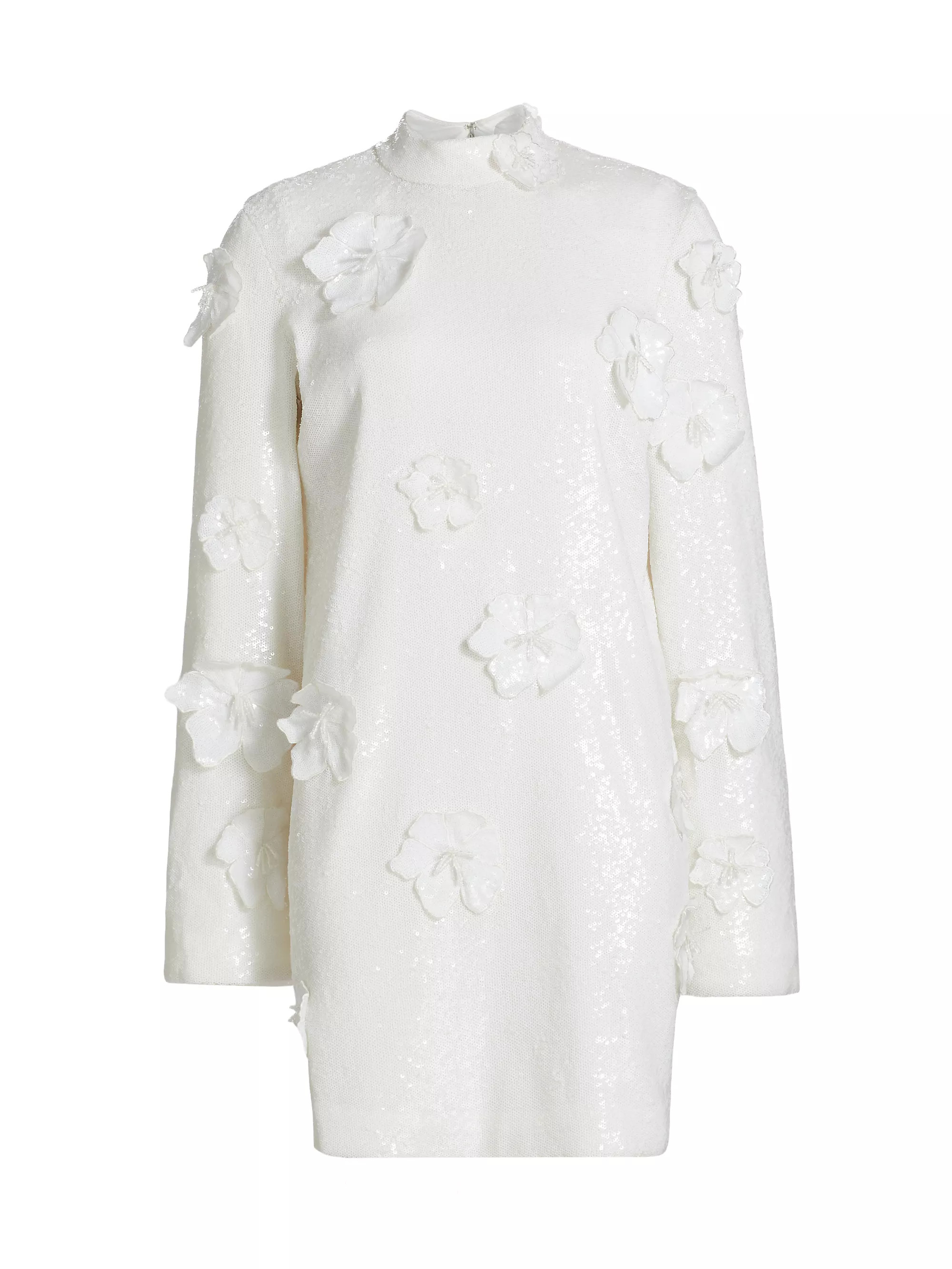 Rotate Birger ChristensenSequin Floral-Embellished Minidress | Saks Fifth Avenue