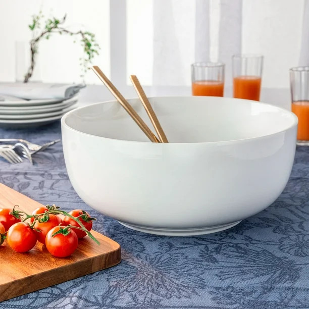 Better Homes & Gardens White Porcelain Round Bowl | Walmart (US)