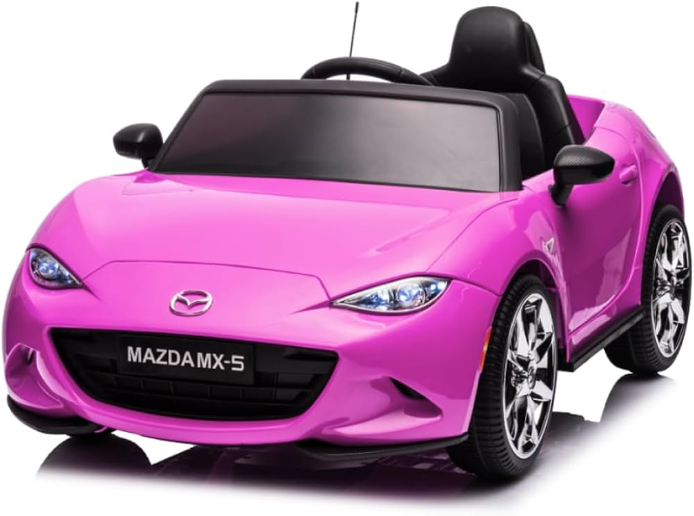 12V Ride On Car, Licensed Mazda MX-5 Electric Car for Kids with Parent Remote Control, Lights, Mu... | Amazon (US)