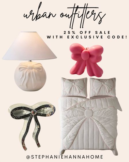 Bow Obsessed with these Urban Outfitters Finds! Make sure to clip the coupon on the products linked below for 25% off! Exclusive through the app only.

#LTKSpringSale #LTKsalealert #LTKhome