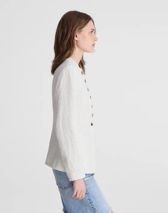 The Nolita Cutaway Blazer in 100% Linen | Madewell