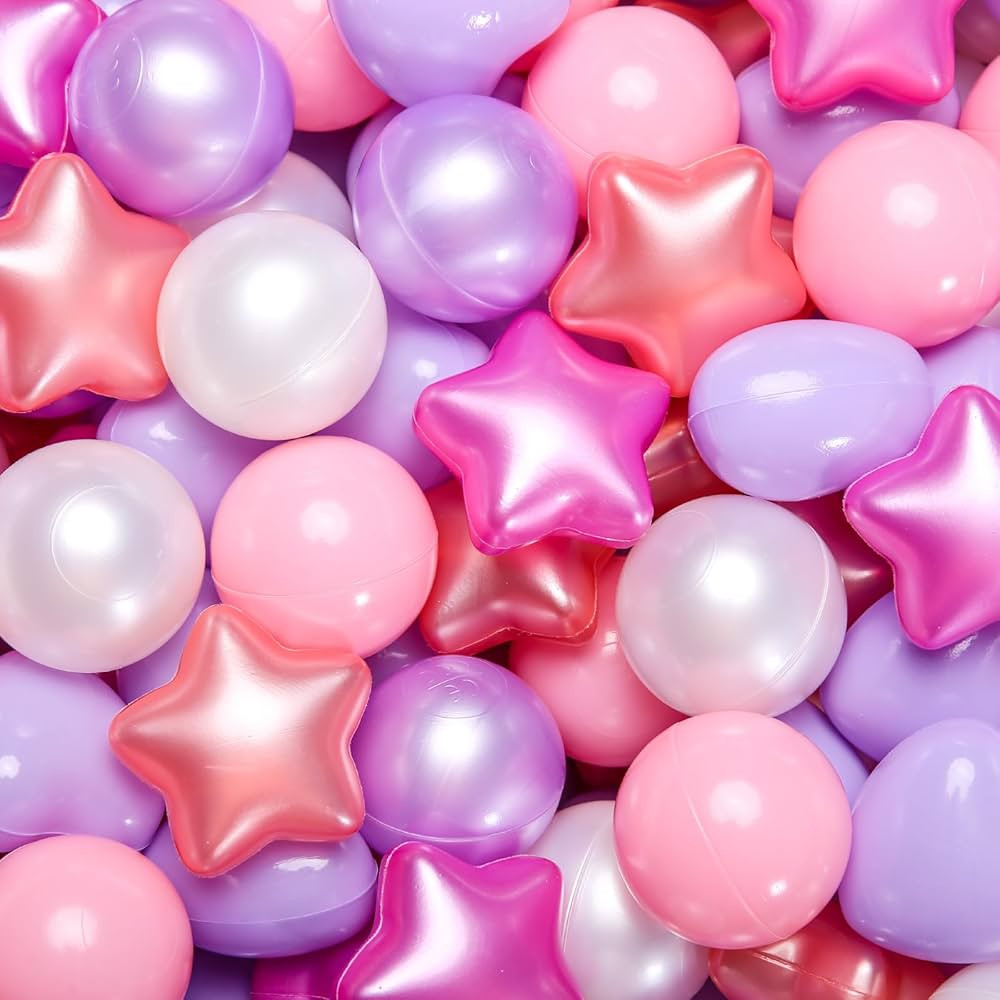 GOGOSO Star Ball Pit Balls for Ball Pit, Crush-Proof BPA Free Colorful Play Plastic Balls for Kid... | Amazon (US)