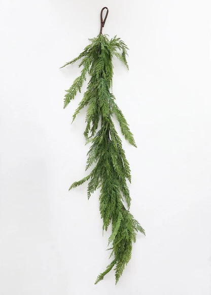 Real Touch Lebanon Cedar Holiday Table Garland - 48" | Afloral