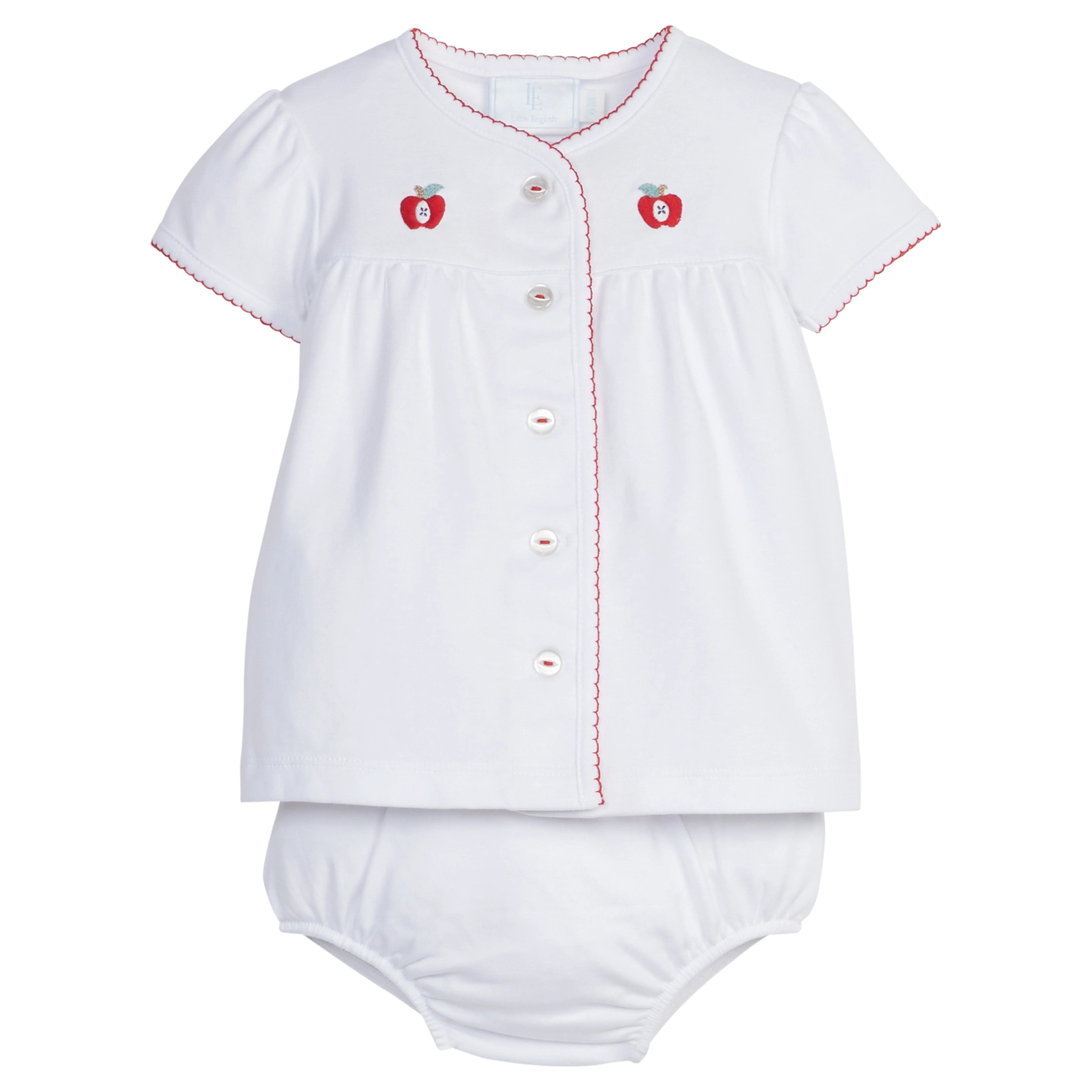 Pima Cotton Layette Set - Apple | Little English