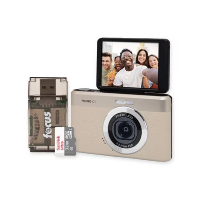 KODAK PIXPRO C1 13MP Digital Camera (Brown) with MicroSD Card and Card Reader | Target