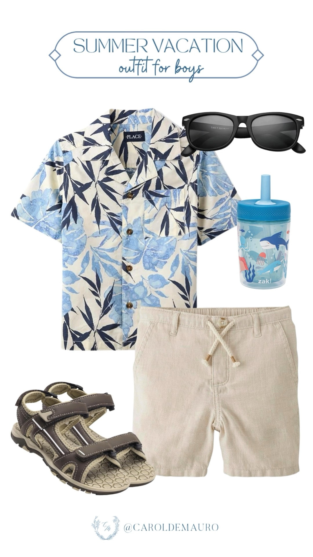 A tropical shirt, linen shorts, and sandals for the easiest and cutest summer vacation outfit for your little boy.

boys summer outfit, toddler ootd, summer vacation outfit, boys style, amazon fashion

#LTKKids