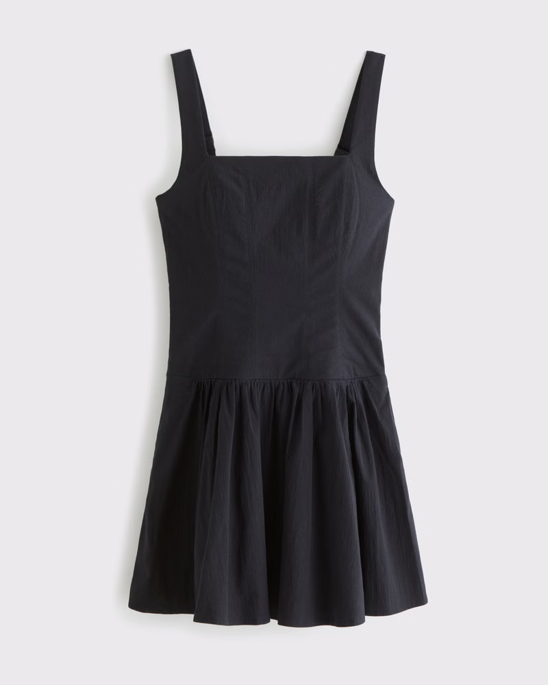 The A&F Mila Drop-Waist Mini Dress | Abercrombie & Fitch (US)