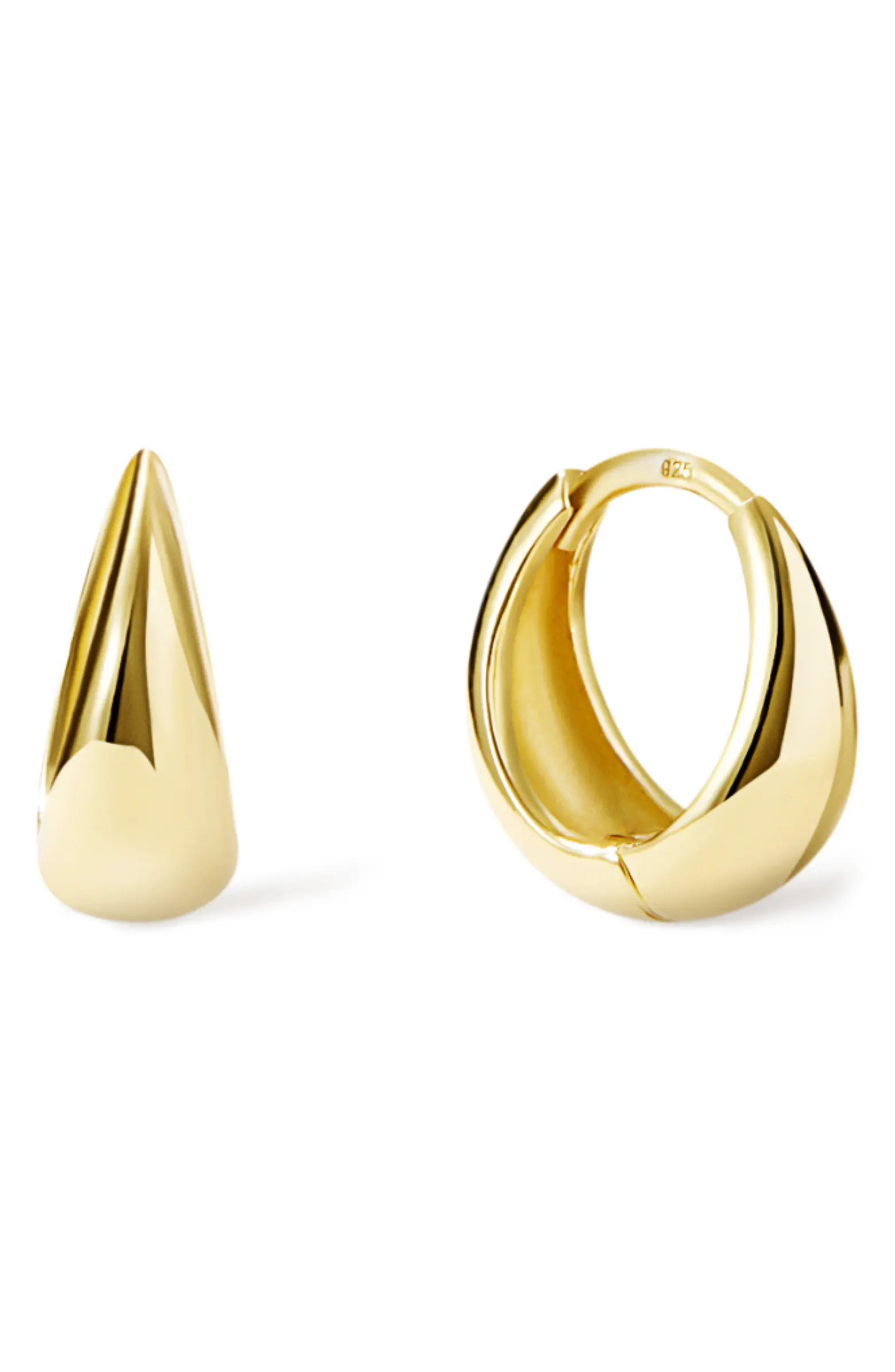 Nate Teardrop Hugging Hoop Earrings | Nordstrom