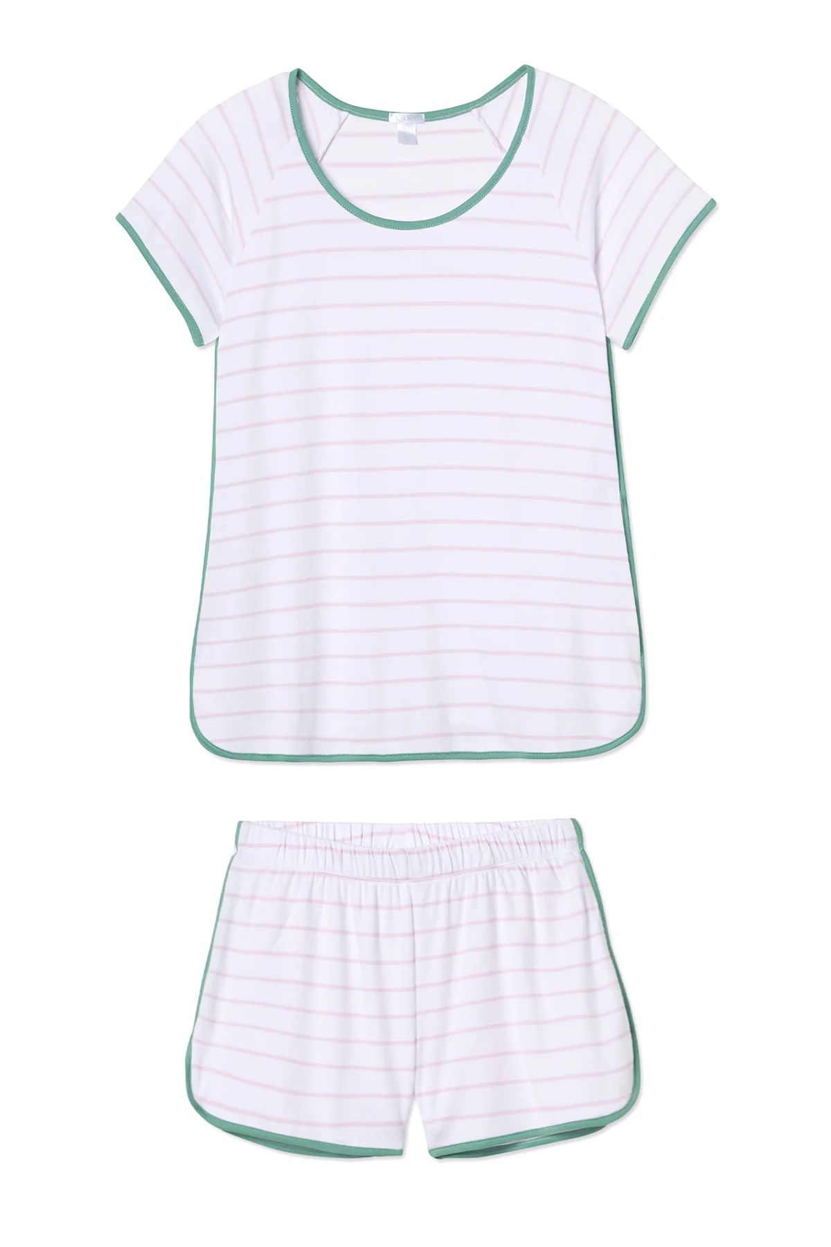 Pima Shorts Set in Iris | LAKE Pajamas