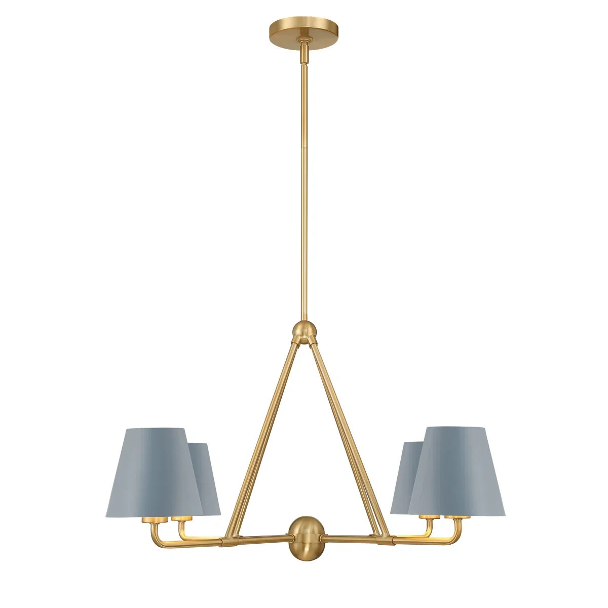 Kinston 4 Light Metal Dimmable Chandelier | Birch Lane