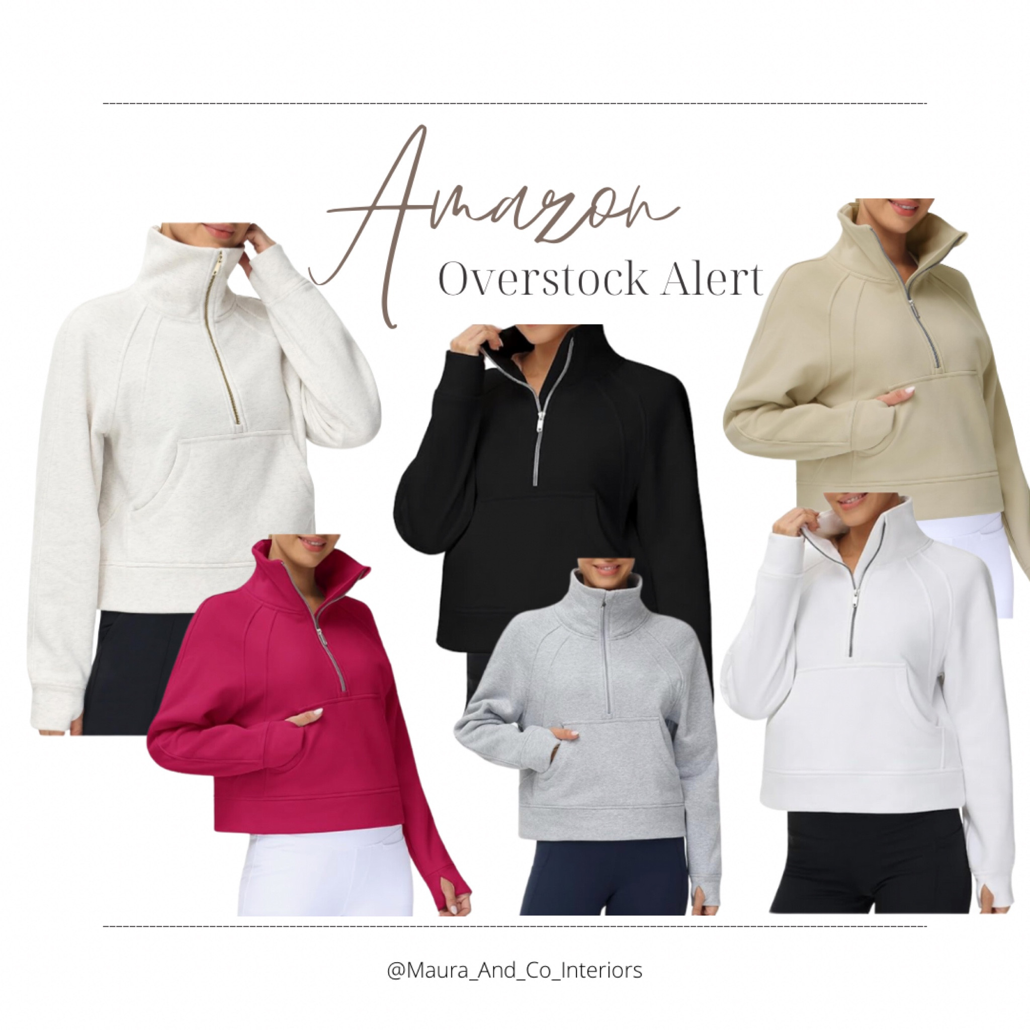 Overstock alert! Under $17! Full size stock too!

Amazon cropped quarter zip sweatshirt, on sale

#LTKfitness #LTKfamily #LTKfindsunder50