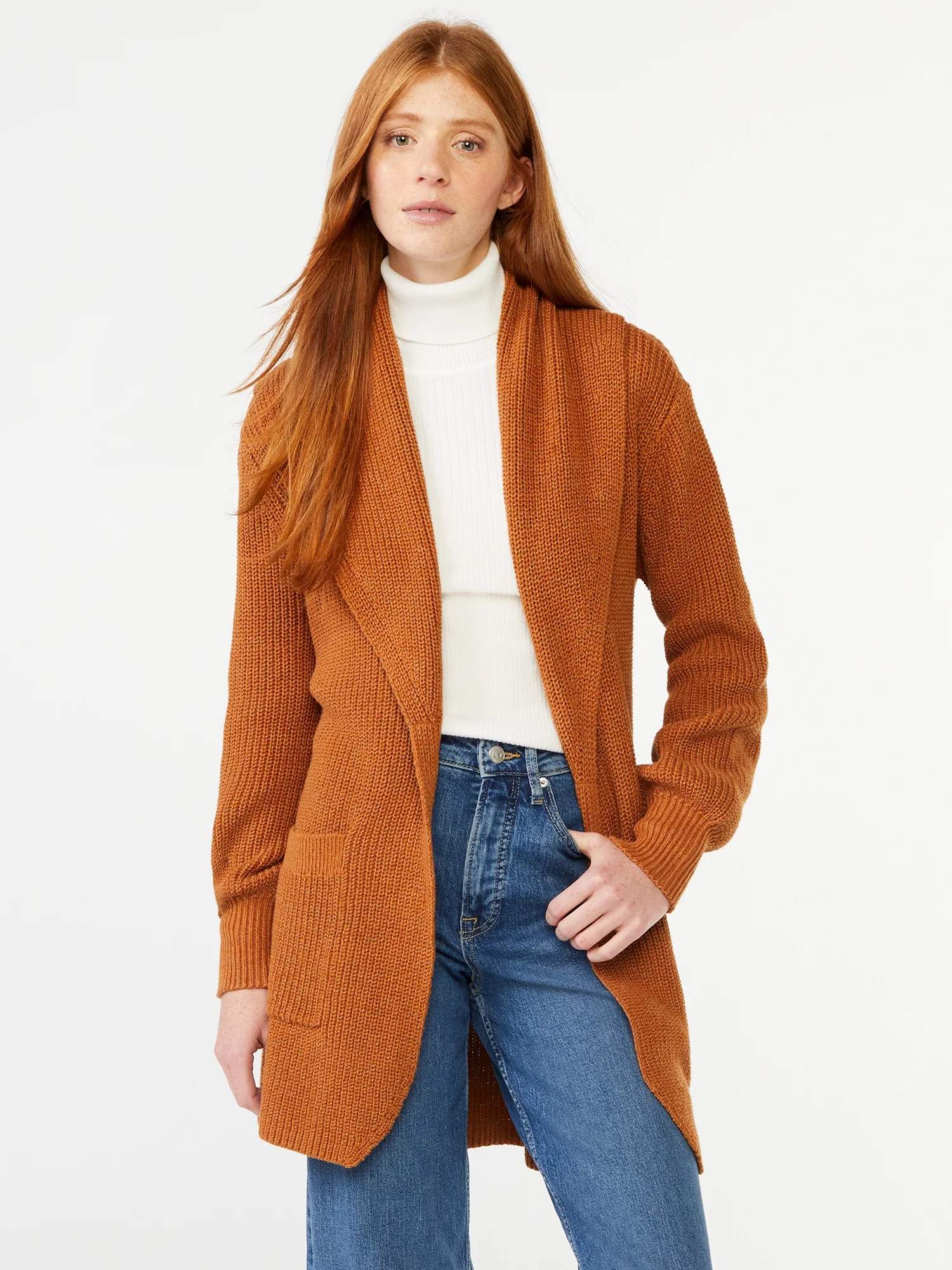 Free Assembly Women's Long Cardigan Sweater, Heavyweight - Walmart.com | Walmart (US)