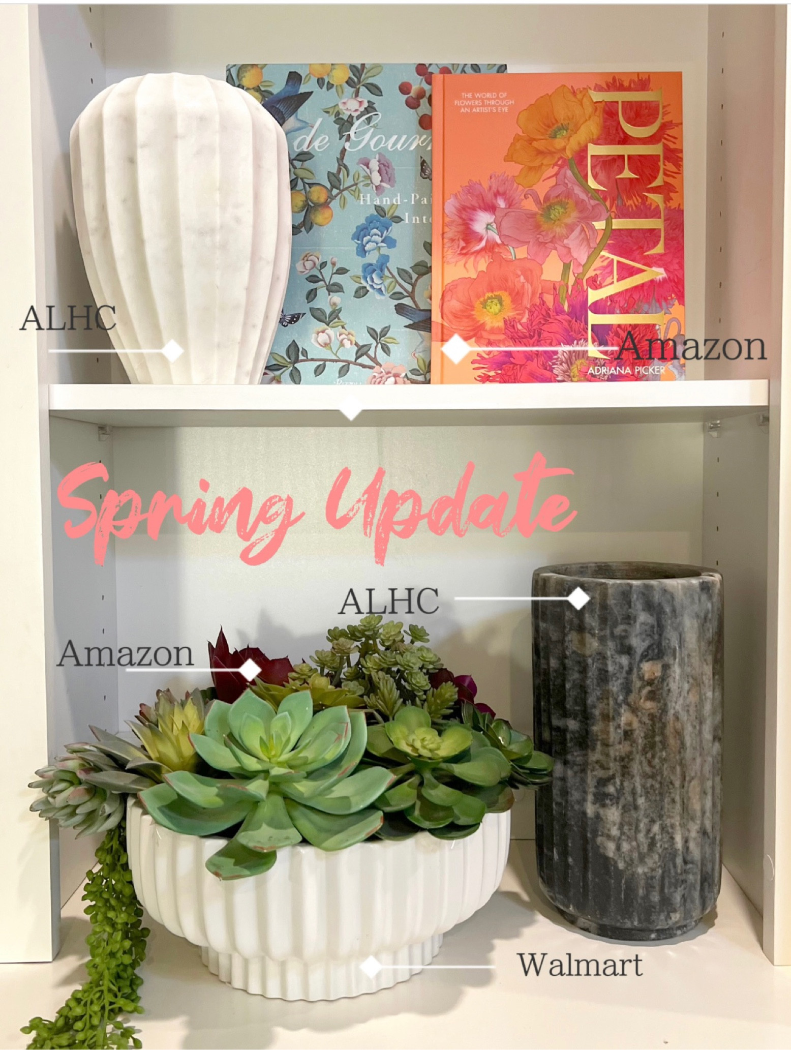 I picked up some cute spring books to help decorate and update my home for the warmer temperatures.

#LTKunder50 #LTKsalealert #LTKhome