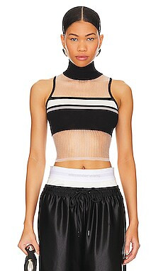 superdown Julianna Top in Black & White from Revolve.com | Revolve Clothing (Global)