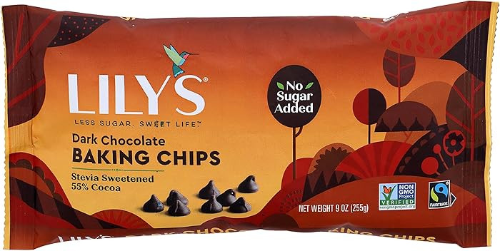 Lily's Sweets, Dark Chocolate Baking Chips, 9 Ounce | Amazon (US)