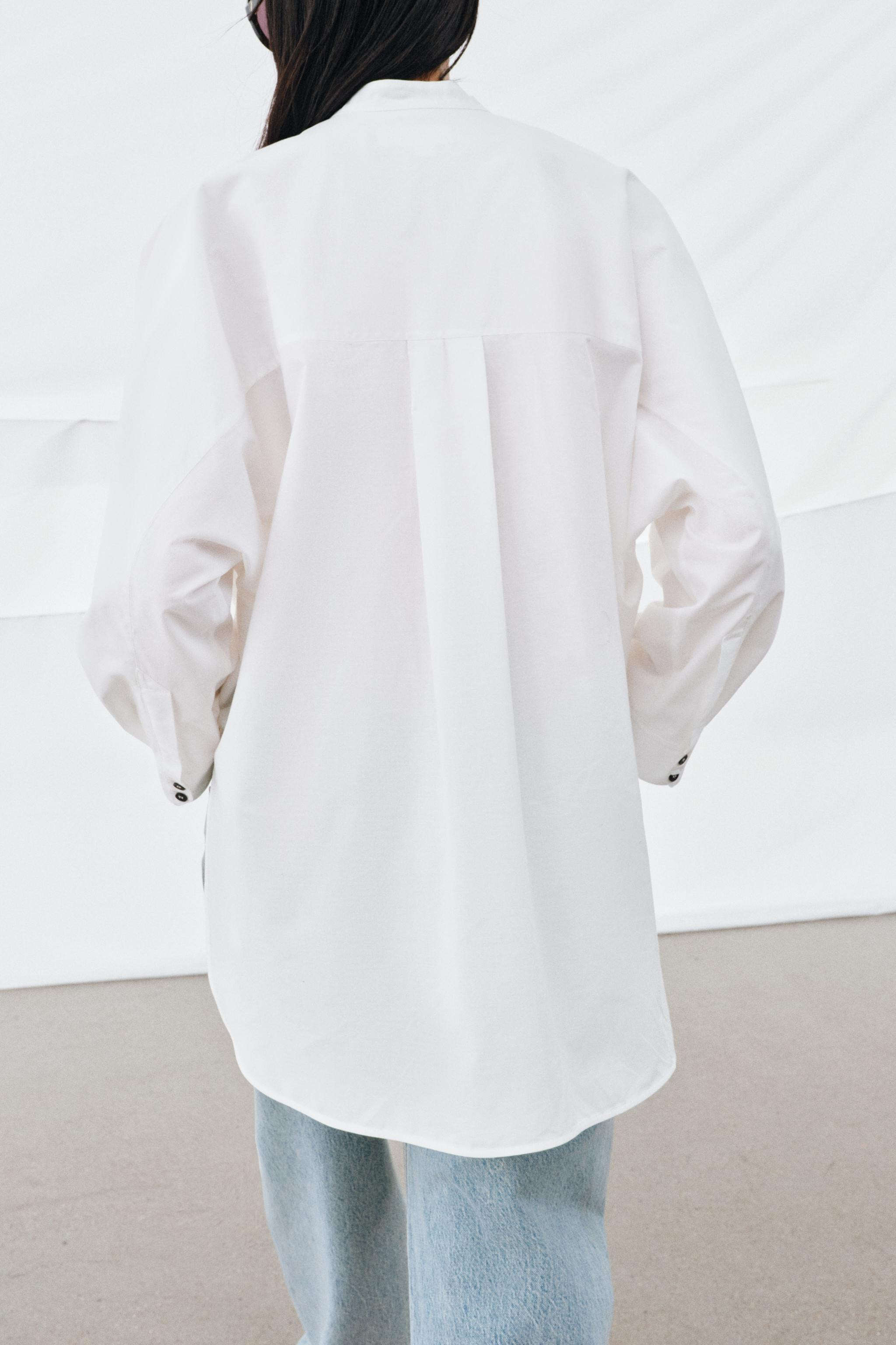 OVERSIZE POPLIN SHIRT ZW COLLECTION | Zara AU
