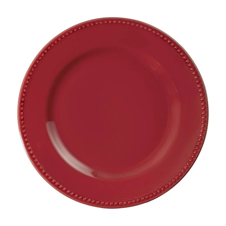 Mainstays 8in Brynn Red Stoneware Salad Plate | Walmart (US)