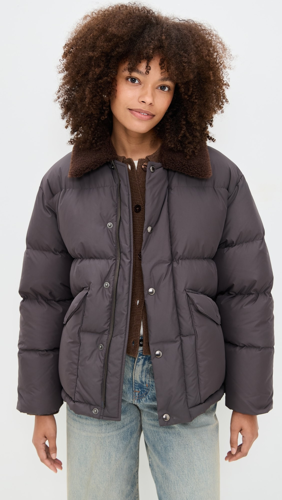 Fur Detachable Goose Down Jacket | Shopbop