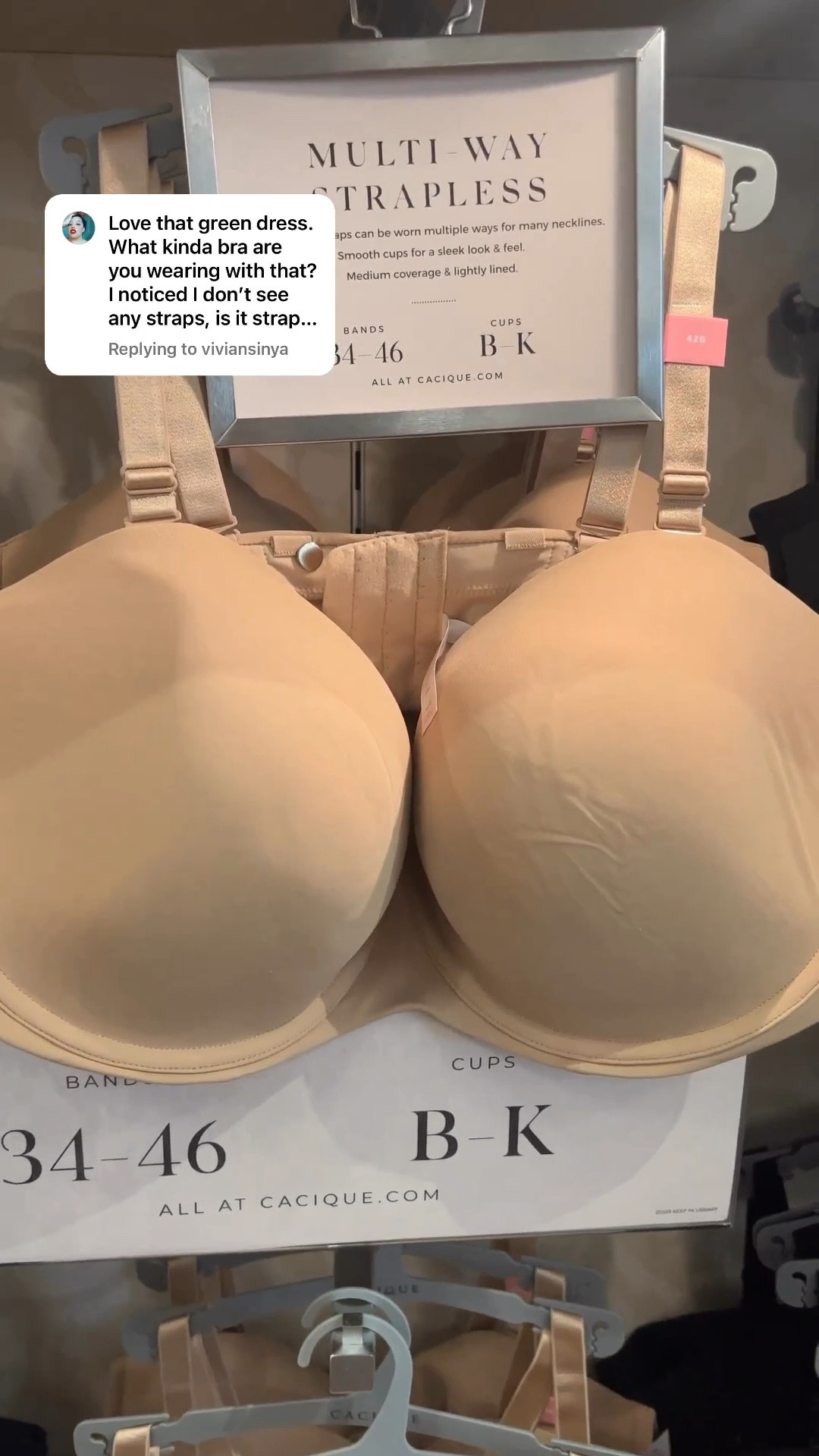 I often get asked about the strapless bras I wear. I've tried several brands, but I always come back to my favorite one, Lane Bryant. They fit me perfectly and provide the best support.
Size 44H

#LTKcurves #LTKFind 

#LTKstyletip