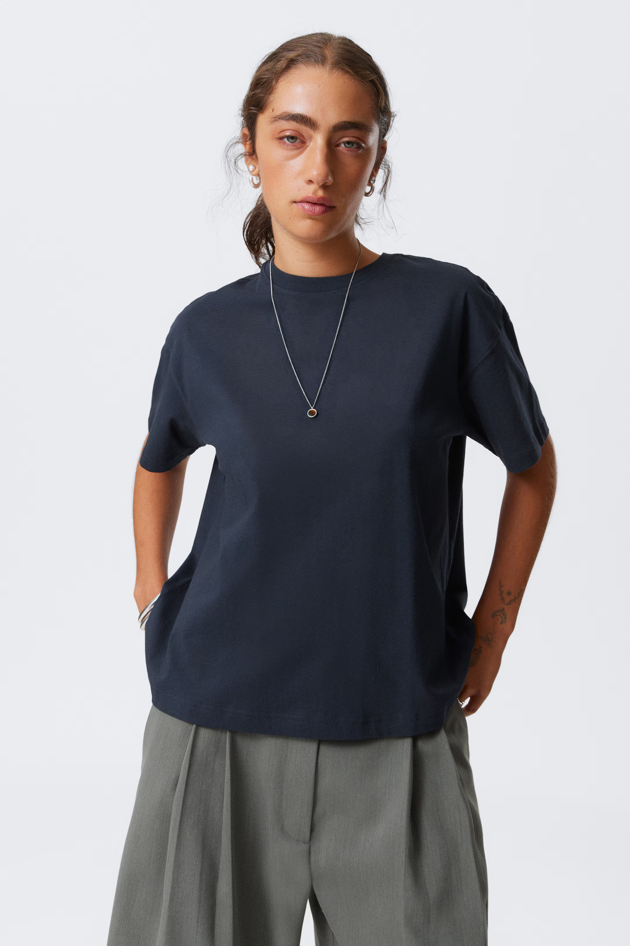 Relaxtes Boxy-T-Shirt aus Baumwolle | H&M (DE, AT, CH, NL, FI)