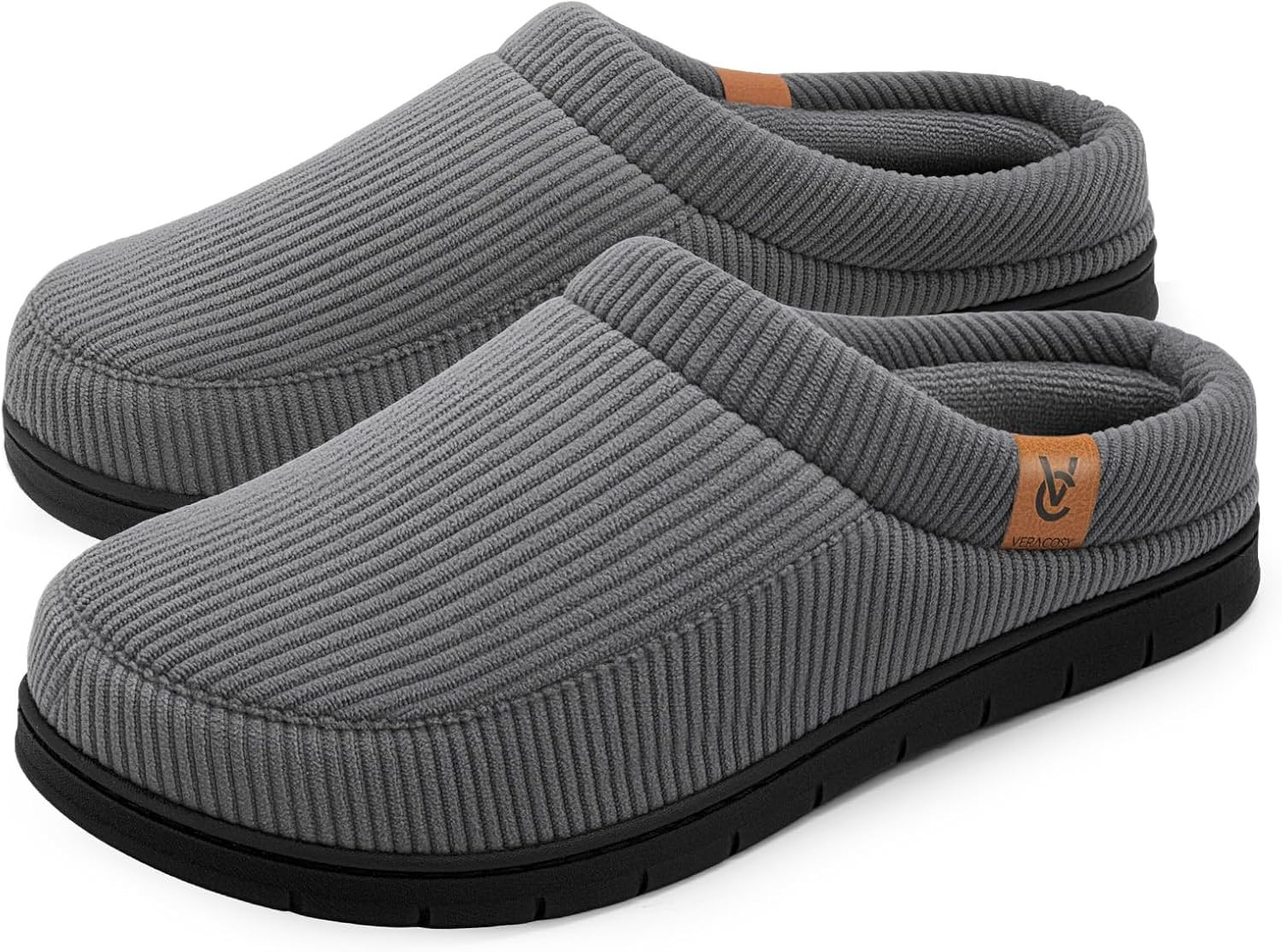 VeraCosy Men's Memory Foam Slippers Comfy Durable Moccasin House Shoes | Amazon (US)