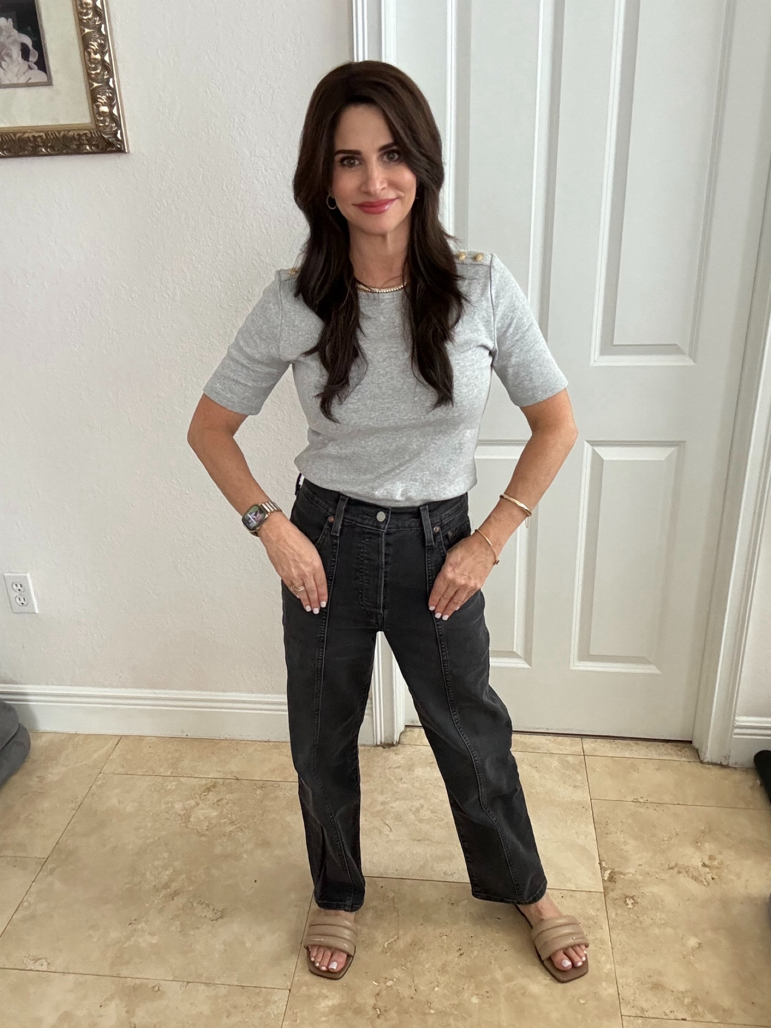 Easy casual look on this rainy day . Top size small, jeans 25 . 

#LTKOver40 #LTKStyleTip #LTKSaleAlert