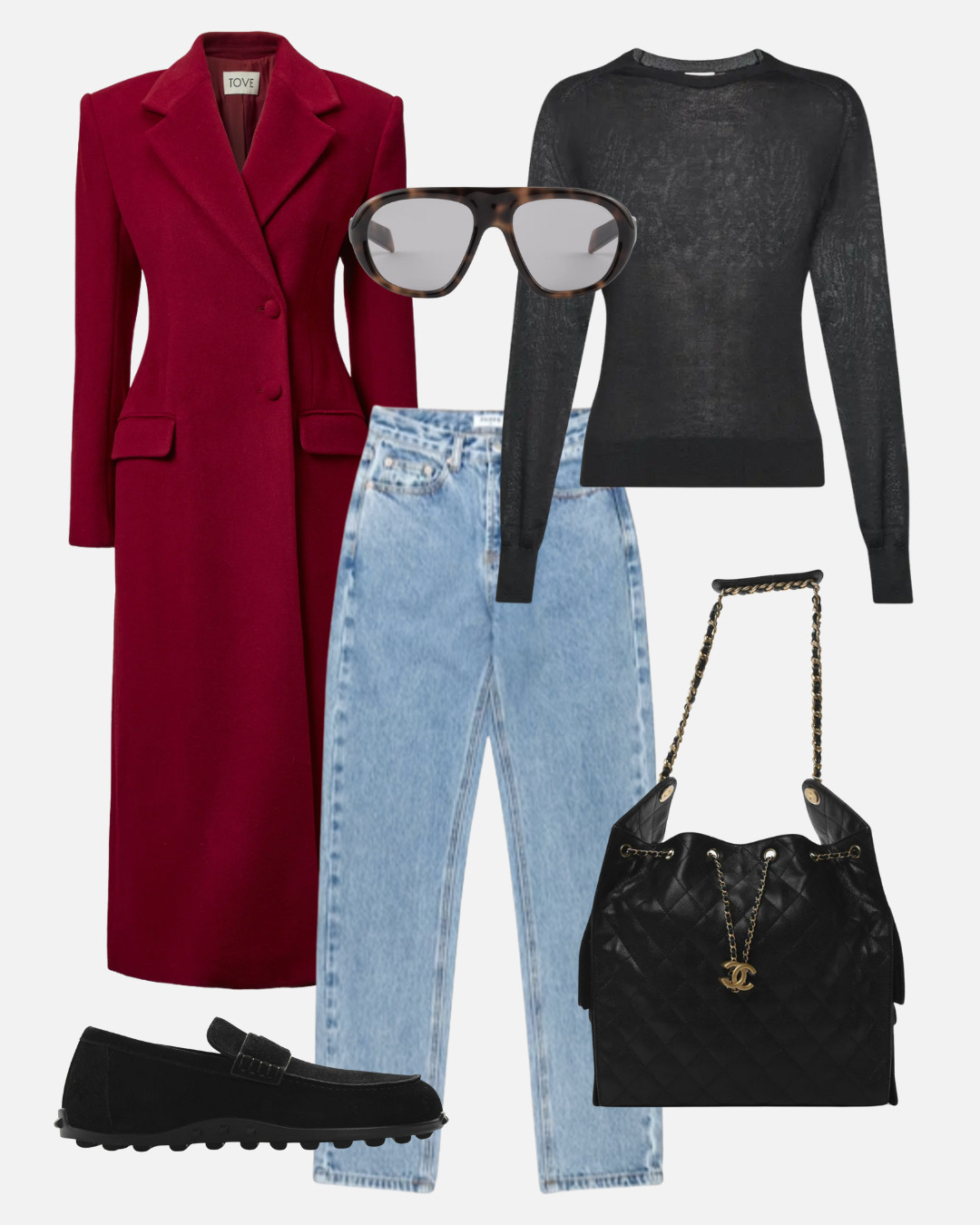 FAVORITE OUTFITS OF 2025:

I linked my Tove coat in grey & similar for The Row cashmere top. 

 